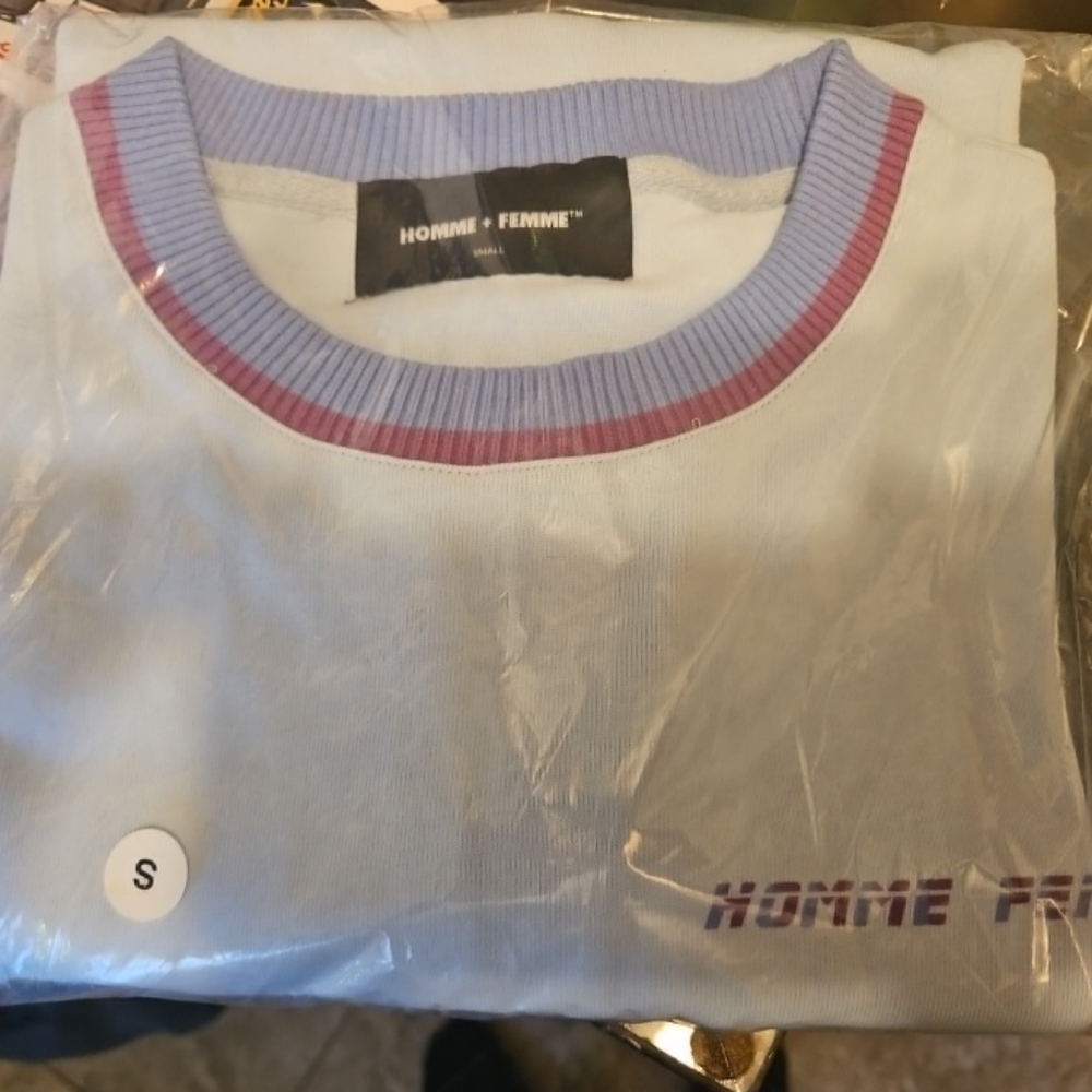 Homme & Femme Small Size T Shirt light blue